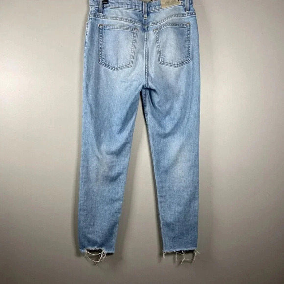 IRO Genn Blue Distressed Silver Detailing Chain Jeans Womens Size 27 ($325) - Picture 5 of 16